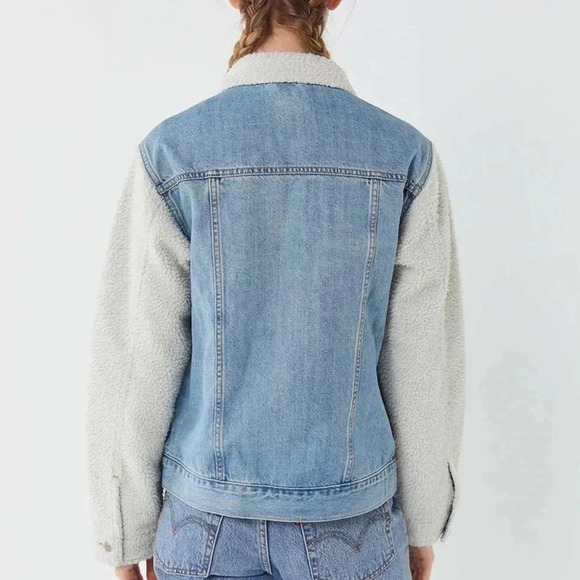 BDG Urban‎ Outfitters Denim Sherpa Jacket - Picture 2 of 9